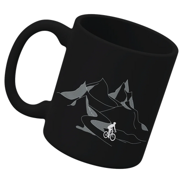 Mountain Cycling White Coffee Mug